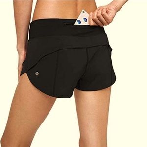 LULULEMON SPEED SHORT BLACK Size 4